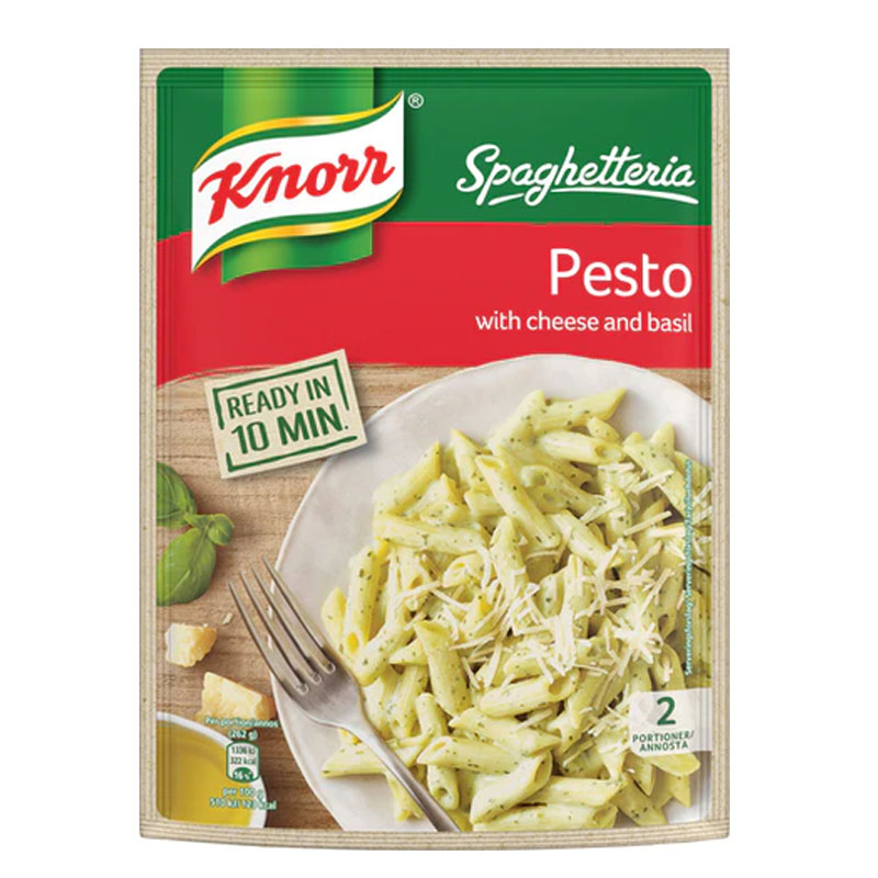 Knorr Spaghetteria Pesto pasta meal ingredients 155g 